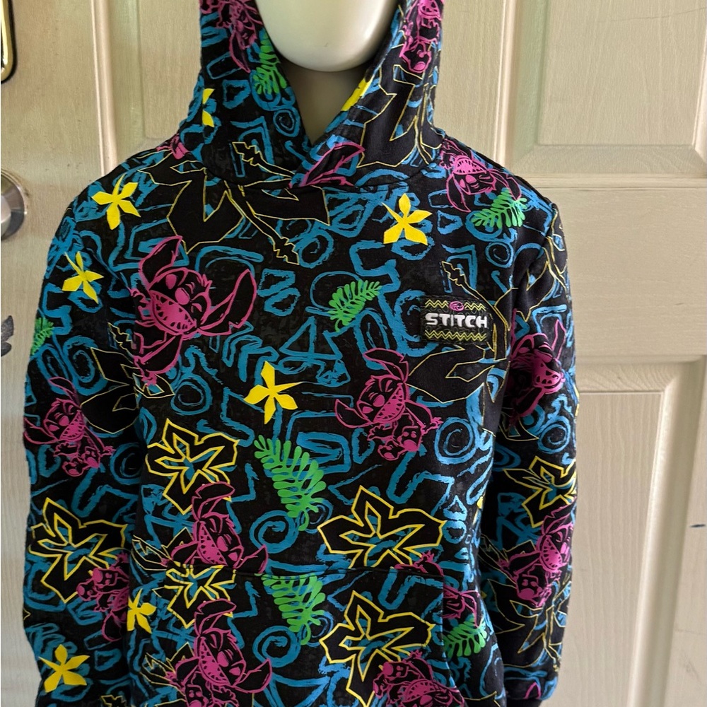 Colorful Stitch Graphic Hoodie